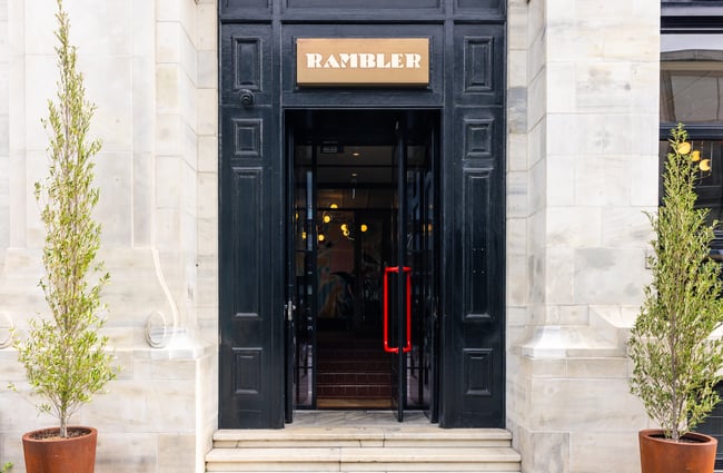 Front door entrance to The Rambler.