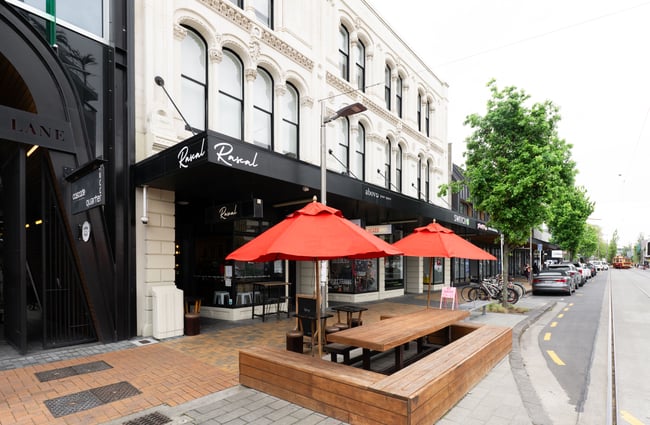 The exterior of Rascal from the street.