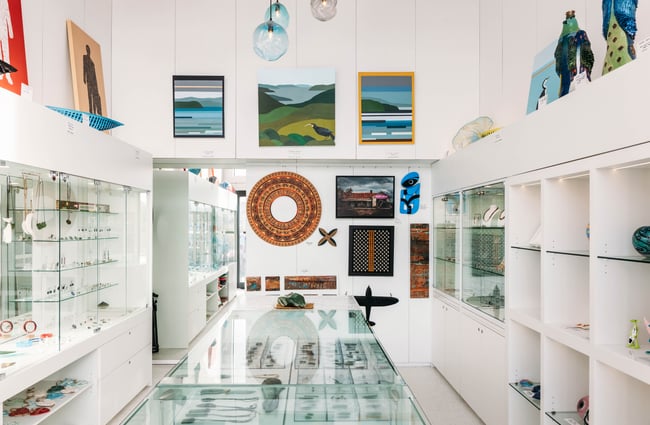 The inside of Real Aotearoa store.