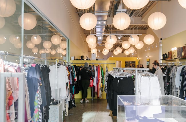 Interior view of the shop.