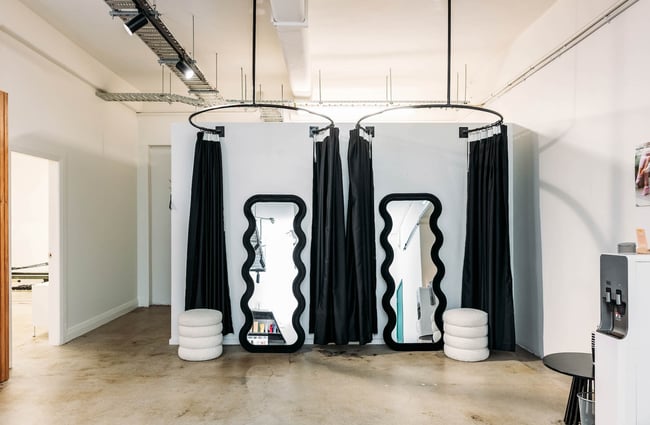 Changing area at Reform Wellington