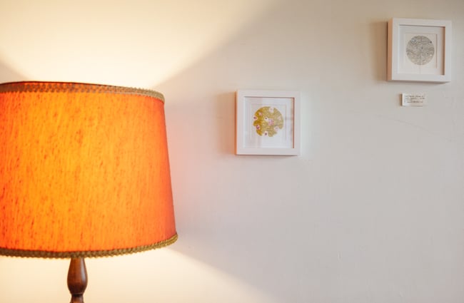 Close up of a lamp.