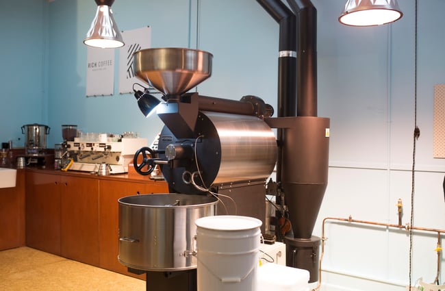 The coffee roaster.