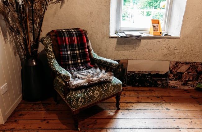Cosy chair at Rifters Tasting Room.