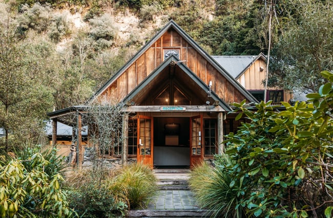 The entrance to River Valley Lodge in Taihape.