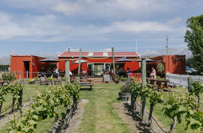 Exterior view of River-T Estate in Kurow from the vinyard..