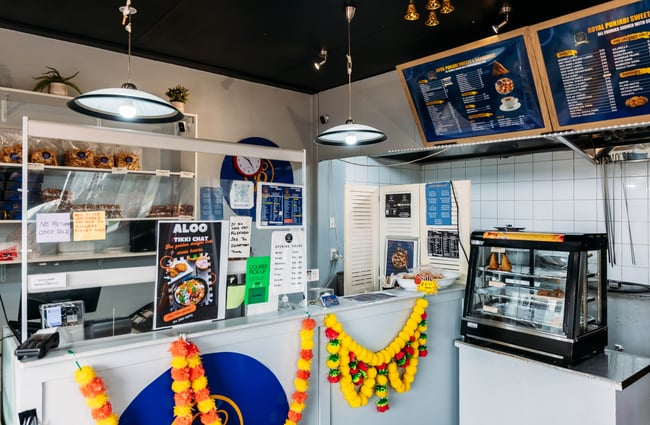 Counter at Royal Punjabi Sweets and Bake House.