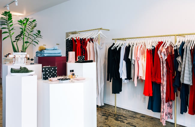 Interior of shop at RUBY Hamilton.