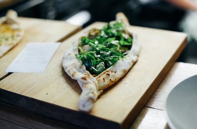 Close up of a meal.