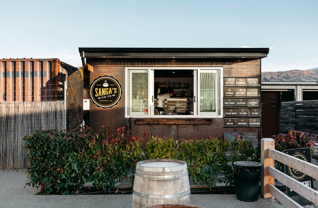The Sangas Pies hut in Cromwell.