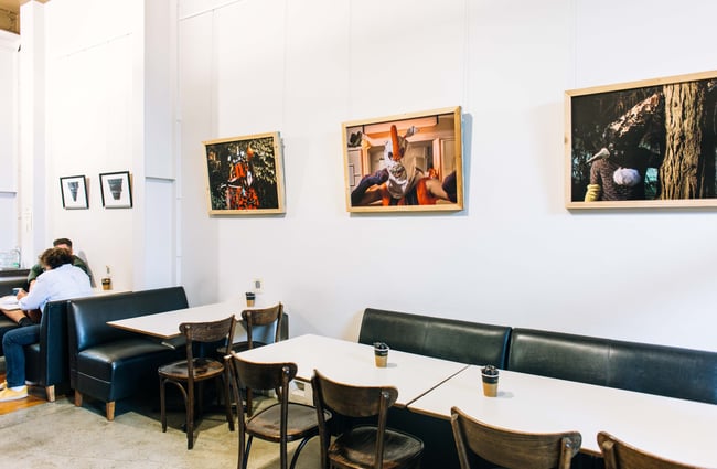 Seating area at Scotts Epicurean.