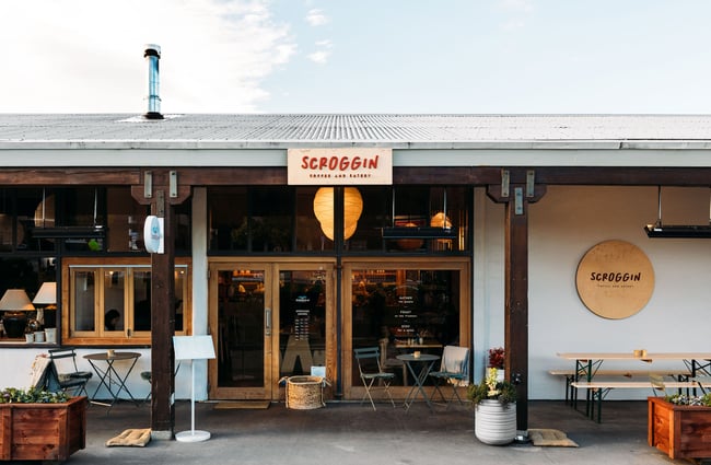 Exterior, streetside view of Scroggin, Wānaka.