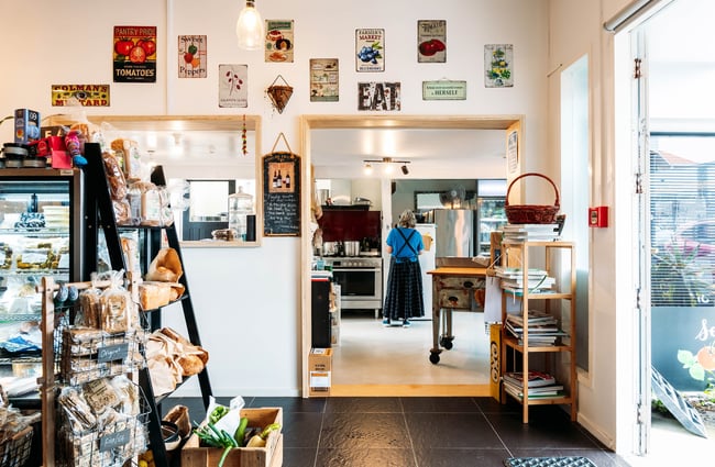 A view of the kitchen at Seriously Pickled.