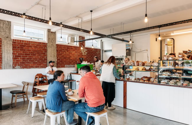 Interior of Shelly Bay Baker on Karori Road.