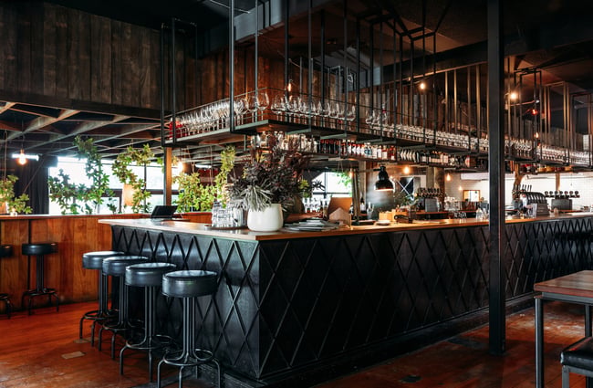 The bar at The Sherwood Queenstown.