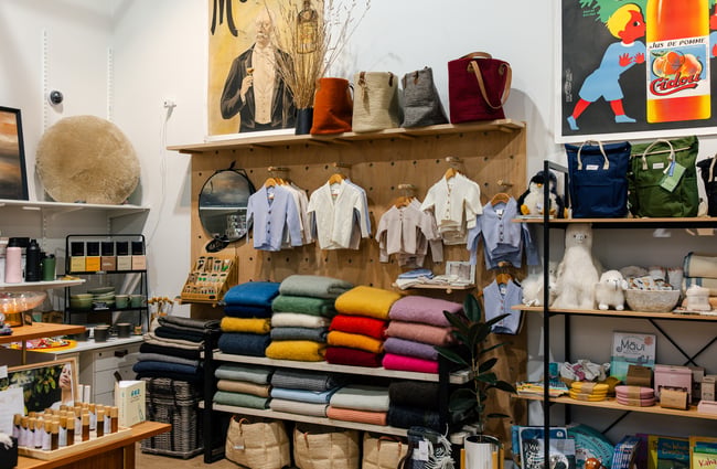 Baby items on display at Shopology.