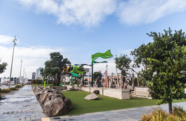 Grass area.