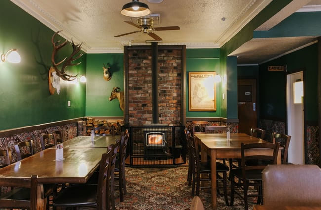 Dining area at Silverstream Hotel, Kimbell.