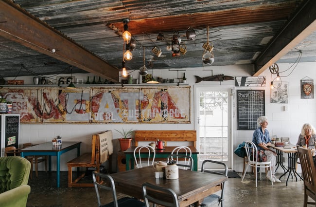 Interior view of Slam Club.