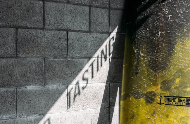 A shadow on a wall.