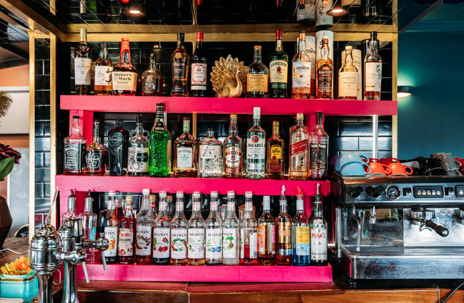Bar setup at Street Eats.