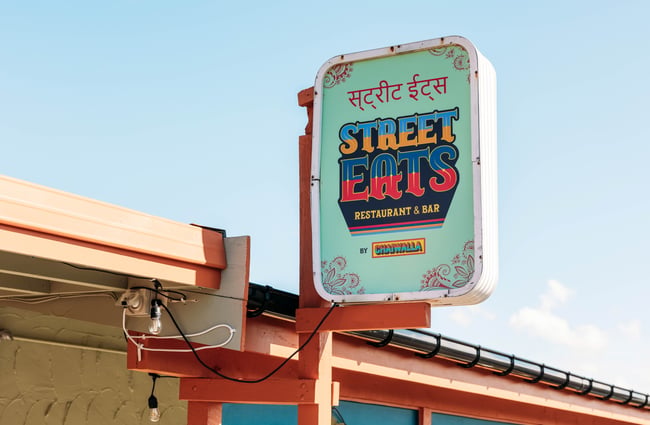 Street Eats signage.