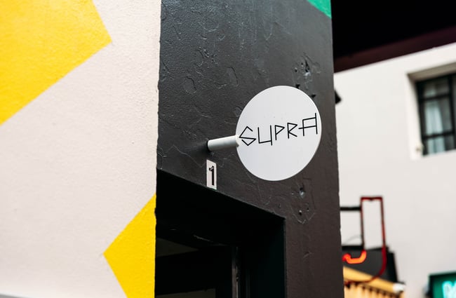 Supra signage.
