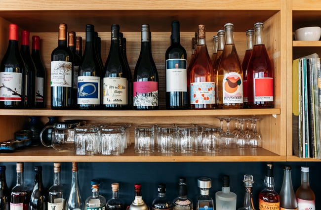 Bar supplies on display at Supra.