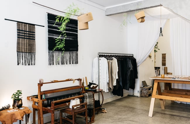 The shop interior.