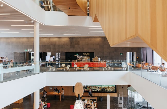 View around mezzanine floors.