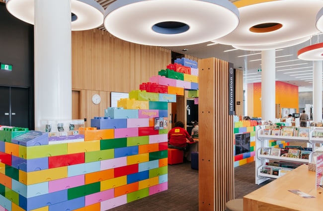 LEGO childrens area at Turanga.