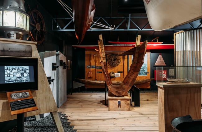 The inside of Tairāwhiti Muesum.