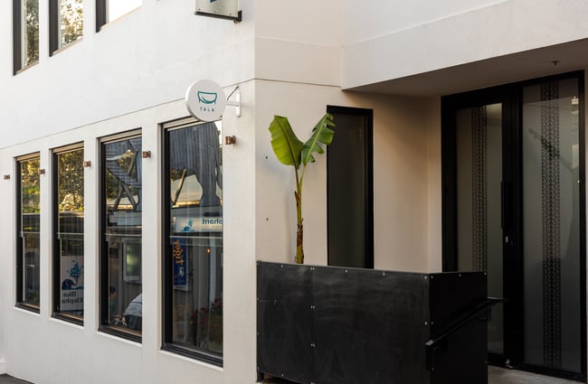 The cream exterior of Tala in Auckland.
