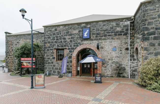 Exterior view of Te Ana Maori Rock Art Centre, Timaru.