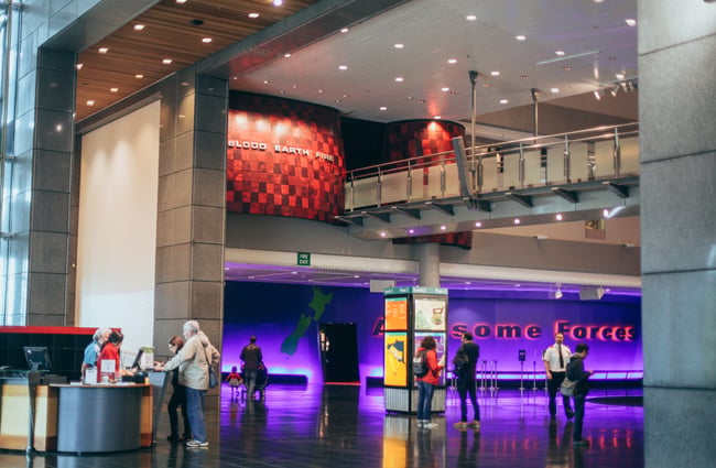 The foyer of the museum.