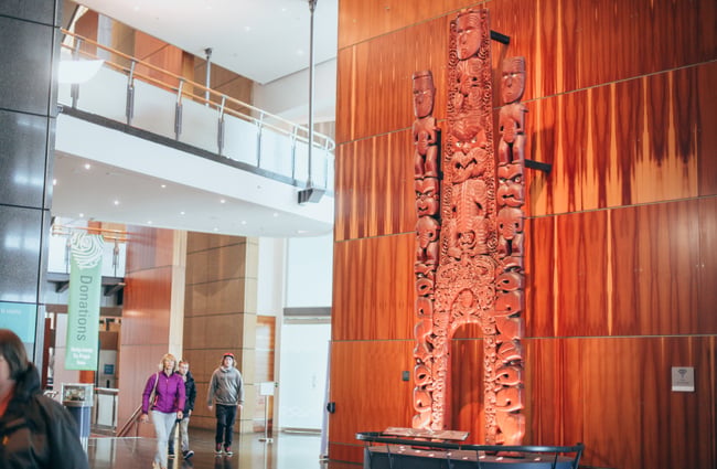 The interior of the museum.