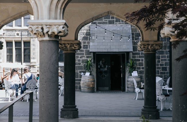Archway leading to The Cellar Door at The Arts Centre in Christchurch