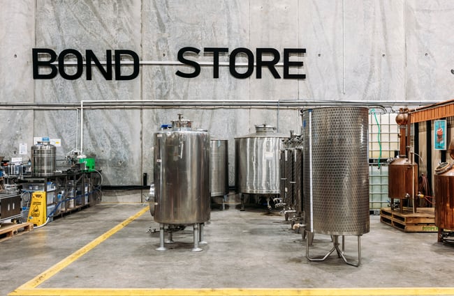 View of the distillery at The Bond Store.