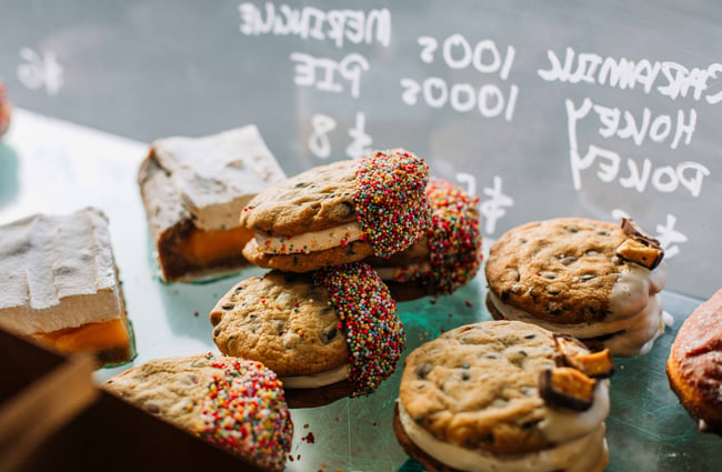 Close up of biscuits.