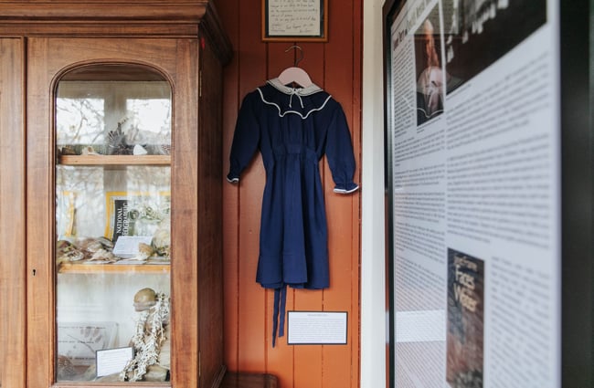 A spooky blue dress.