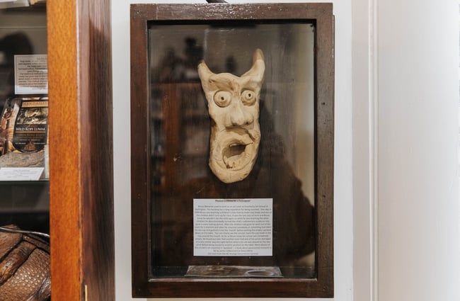 A creepy face.