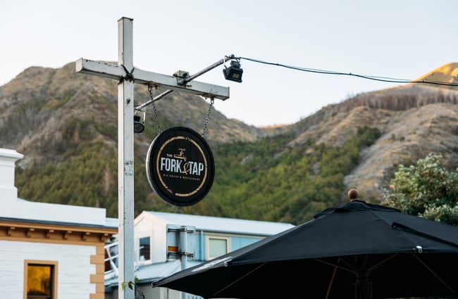 A 'Fork and Tap' sign.