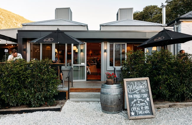 The entrance to The Fork and Tap.