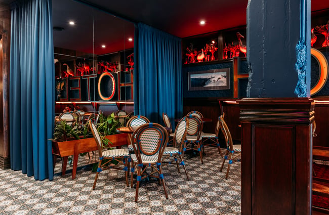Lobby area at The Intrepid Hotel.
