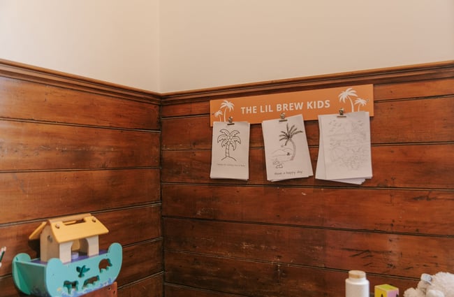Kids' corner at The Lil Brew.