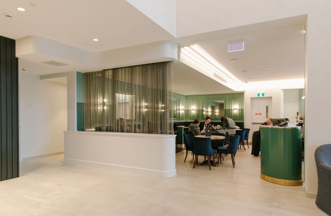 Guest dinings at the hotel restaurant.
