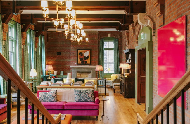 A Modern Gothic lounge design.