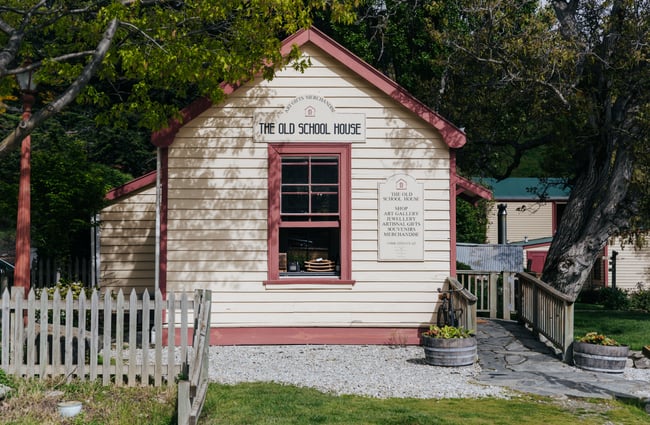 Exterior of The Old School House building.