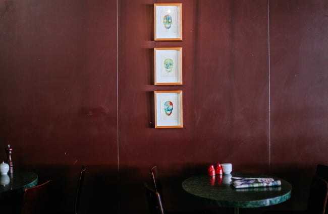 Artwork on a wall.