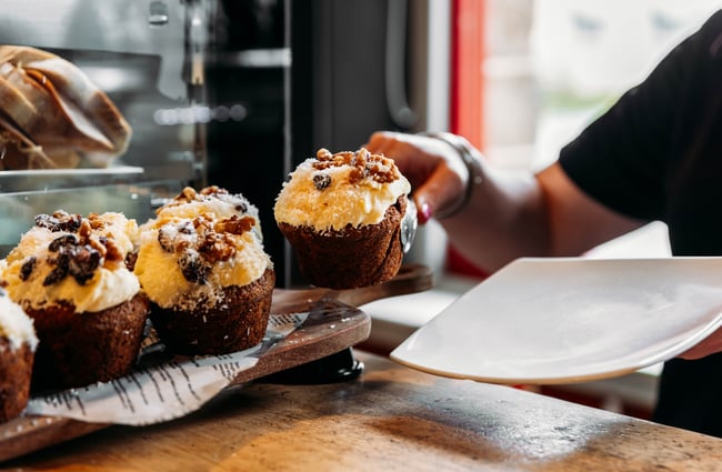 Carrot cakes being served at The Post Office Cafe and Bar.